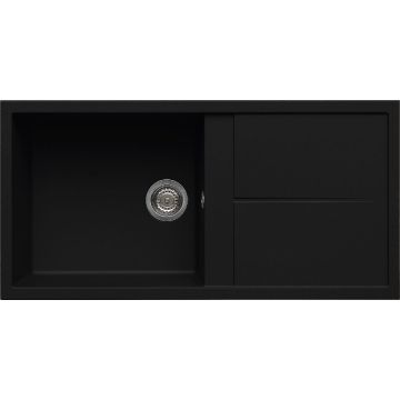 Zlewozmywak Elleci Unico 480 Keratek Plus czarny LKU48086