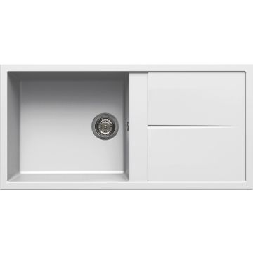 Zlewozmywak Elleci Unico 480 Granitek bianco LGU48068