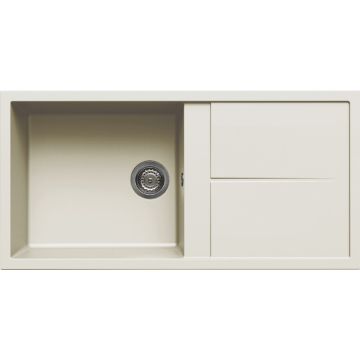 Zlewozmywak Elleci Unico 480 Granitek bianco antico LGU48062