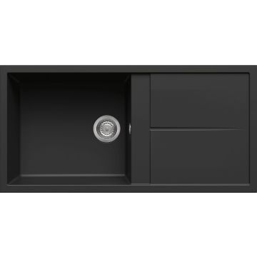 Zlewozmywak Elleci Unico 480 Granitek nero LGU48040