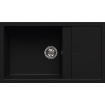 Zlewozmywak Elleci Unico 410 Keratek Plus czarny LKU41086