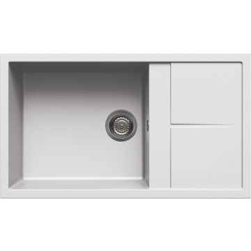 Zlewozmywak Elleci Unico 410 Granitek bianco LGU41068