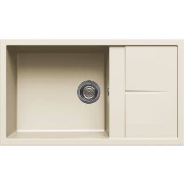 Zlewozmywak Elleci Unico 410 Granitek bianco antico LGU41062