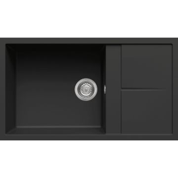 Zlewozmywak Elleci Unico 410 Granitek nero LGU41040