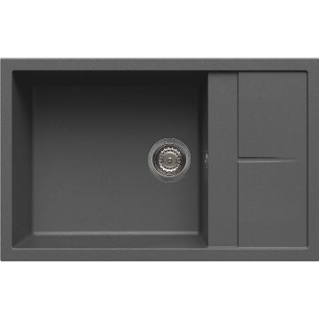 Zlewozmywak Elleci Unico 310 Keratek Plus ciemnoszary LKU31099