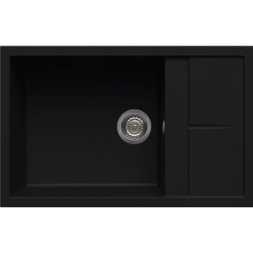 Zlewozmywak Elleci Unico 310 Keratek Plus czarny LKU31086