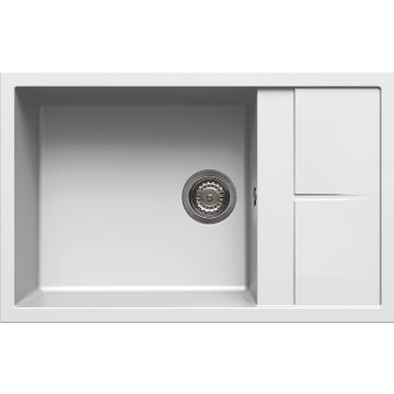 Zlewozmywak Elleci Unico 310 Granitek bianco LGU31068