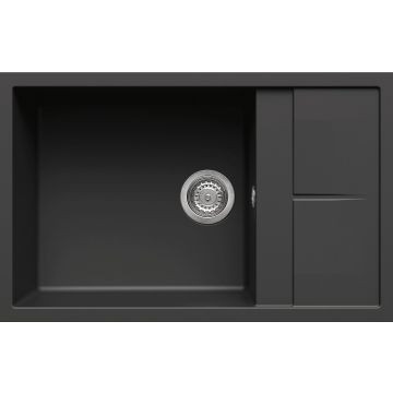 Zlewozmywak Elleci Unico 310 Granitek nero LGU31040