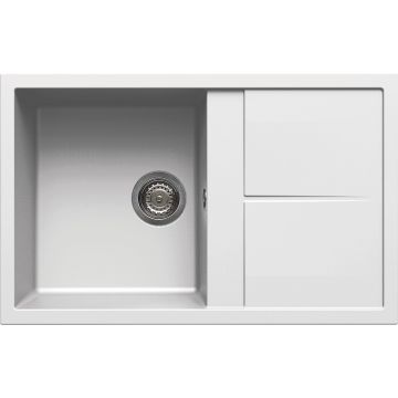 Zlewozmywak Elleci Unico 300 Granitek bianco LGU30068
