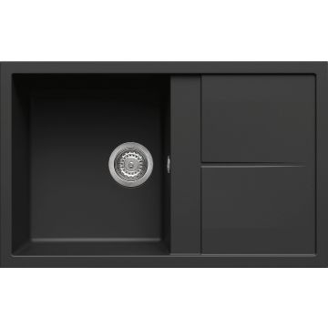 Zlewozmywak Elleci Unico 300 Granitek nero LGU30040