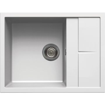 Zlewozmywak Elleci Unico 125 Granitek bianco LGU12568