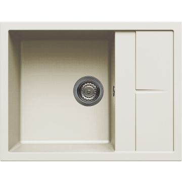 Zlewozmywak Elleci Unico 125 Granitek bianco antico LGU12562