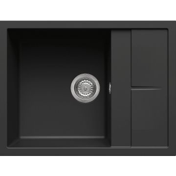 Zlewozmywak Elleci Unico 125 Granitek nero LGU12540