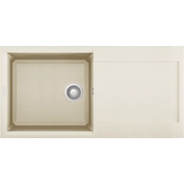 Zlewozmywak Elleci Easy 480 Granitek bianco antico LGY48062