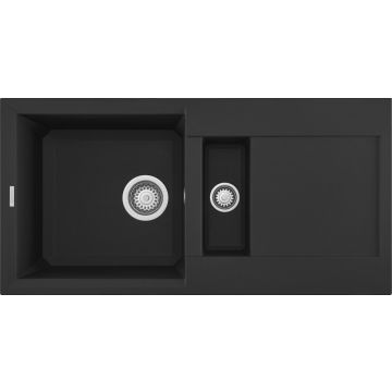 Zlewozmywak Elleci Easy 425 Granitek nero LGY42540