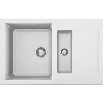 Zlewozmywak Elleci Easy 325 Granitek bianco LGY32568