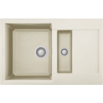 Zlewozmywak Elleci Easy 325 Granitek bianco antico LGY32562