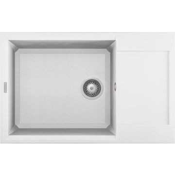 Zlewozmywak Elleci Easy 310 Granitek bianco LGY31068