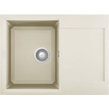 Zlewozmywak Elleci Easy 135 Granitek bianco antico LGY13562