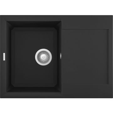 Zlewozmywak Elleci Easy 135 Granitek nero LGY13540