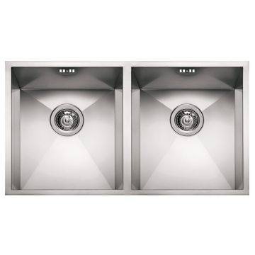 Zlewozmywak Elleci Square 720 2V stal szlachetna satyna LIQ720SAC2U