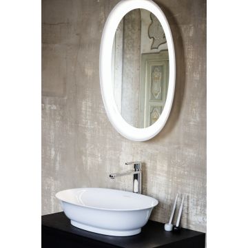 Umywalka nablatowa Laufen The New Classic owalna 550 x 380 mm bez otw. biała H8128520001121