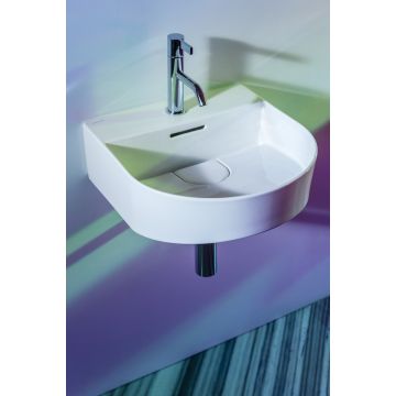 Umywalka ścienna Laufen Sonar 410 x 420 mm bez otw. biała mat H8153417571091