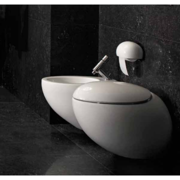 Miska podwieszana WC Laufen Il Bagno Alessi One 390 x 585 mm Rimless biała lcc H8209714000001