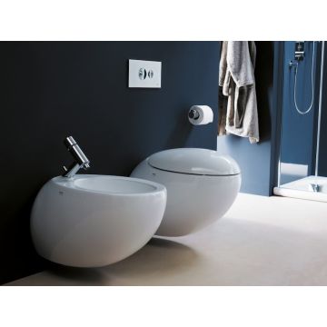 Bidet podwieszany  Laufen IL Bagno Alessi One 390 x 585 mm biały LCC H8309714003041
