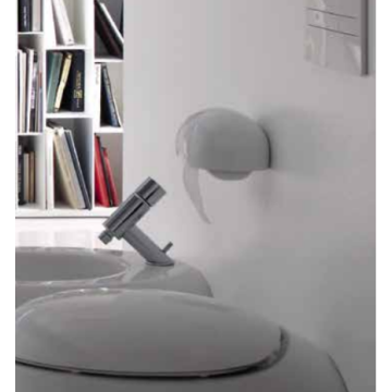 Ceramiczny pojemnik na papier toaletowy Laufen IL Bagno Alessi One biały H8709700000001