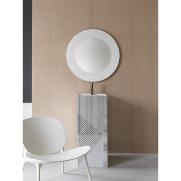 Umywalka wolnostojąca Kartell by Laufen 375 x 435 mm z otw. wzór czarne linie H811331D021111