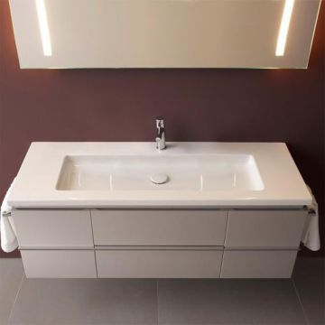 Umywalka ścienna Laufen Living Square 1300 x 480 mm z 1 otw. biała H8164360001041
