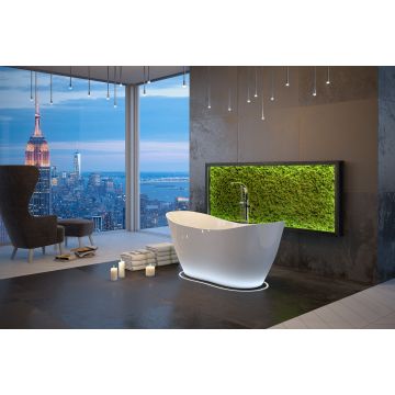 Wanna wolnostojąca Besco Viya 160x70 cm biała WMD-160-V