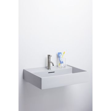 Umywalka ścienna Laufen Kartell By Laufen 600 x 460 mm bez otw. szary mat. H8103337591091
