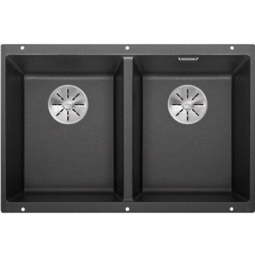 Komora podwieszana Blanco Subline 350/350-U Silgranit PuraDur antracyt, Infino 523574