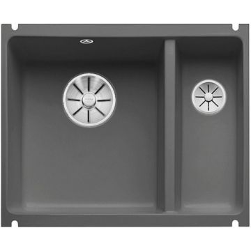 Komora podwieszana Blanco Subline 350/150-U ceramika PuraPlus bazaltowy lewa, Infino 523746