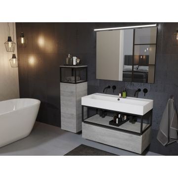 Umywalka ścienna Riho Livit Glaze Top 121 x 46 x 12,5 cm bez otw. biała W006008005