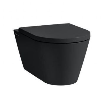 Miska podwieszana wc Laufen Kartell 370 x 545 mm RIMLESS czarny mat. H8203377160001
