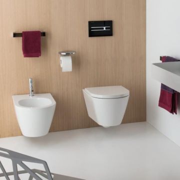 Bidet podwieszany Laufen Kartell 370 x 545 mm biały mat. H8303317573021