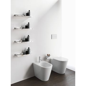 Bidet stojący, przyścienny Laufen Kartell 370 x 560 mm czarny połysk H8323310203021