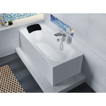 Wanna prostokątna Riho Linares Plug&Play 160 x 70 x 62 cm wersja prawa biały połysk B140007005