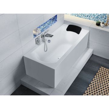 Wanna prostokątna Riho Linares Plug&Play 190 x 90 x 62 cm wersja lewa biały połysk B143017005