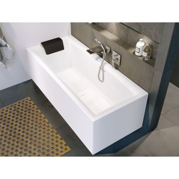Wanna prostokątna Riho Still Square Plug&Play 170 x 75 x 62 cm wersja prawa biały połysk B100030005