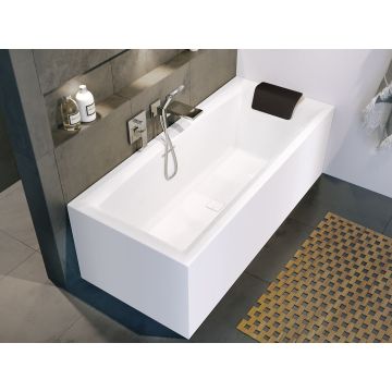 Wanna prostokątna Riho Still Square Plug&Play 180 x 80 x 62 cm wersja lewa biały połysk B099031005