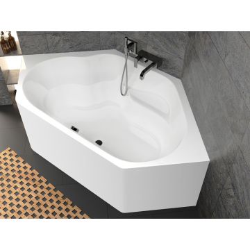 Wanna narożna Riho Winnipeg Plug&Play 145 x 145 x 62 cm biały połysk B010011005