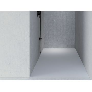 Brodzik kwadratowy Riho Isola 90 x 90 x 3 cm szary D007011090