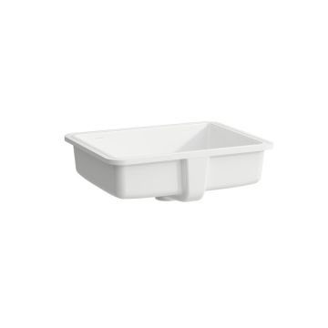 Umywalka podblatowa prostokątna Laufen Savoy 500 x 395 mm biała nie szkliwiona H8189470001091