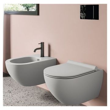Bidet wiszący Catalano Sfera 54 wall-hung cement matowy 1BSF54CS