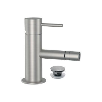 Bateria bidetowa stojąca Daniel Tokyo Steel bez korka inox SSTX604B