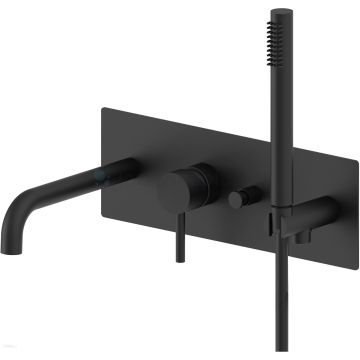 Bateria wannowa Paffoni Light czarny mat LIG001NO
